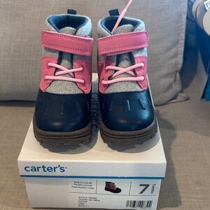 Carter's Pink and Navy Kids Boots